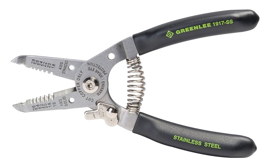 Greenlee 1917-SS Stainless Wire Stripper and Cutter, 16